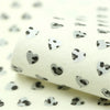 Silver Leopard Hearts on White