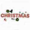 CHRISTMAS Candy Stripes Felted Letter