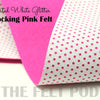 Perforated White - Shocking Pink