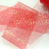 Red Iridescent Glitter tulle