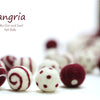 Felt Balls -  Sangria Dots & Swirls