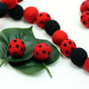 Felt Balls -  Lady Bug