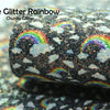 Black Glitter Rainbow