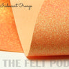 Iridescent Orange Glitter Felt