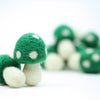 Felt Mushrooms - Emerald