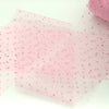Creamy Pink Glitter Dots Tulle