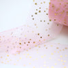 Light Pink Gold Star Tulle