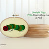 3-Pack OVAL Embroidery Hoops