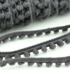 Charcoal Baby Pom Trim