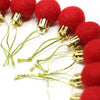 Felt Ball Ornament - Red