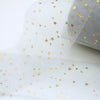 Gray Gold Star Tulle