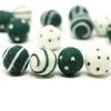Felt Balls - Jungle Green  Dots & Swirls