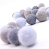 Felt Balls -  Shades of Gray Set