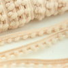 Beige Baby Pom Trim