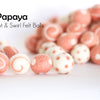 Felt Balls -  Papaya Dots & Swirls