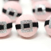 PINK SANTA'S BELT with Silver Buckle