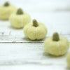 Lemon Chiffon Felt Pumpkins