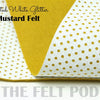 Perforated White - Mustard