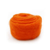 Carded Wool - Dark Orange