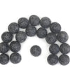 Felt Balls - Black Herringbone