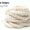 Pink Stripe Jersey Cord
