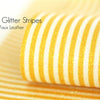 Yellow Glitter Stripe