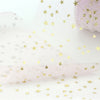 Faintly Pink Gold Star Tulle