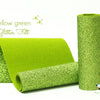 Yellow Green Glitter Felt
