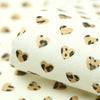 Gold Leopard Hearts on White