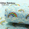 Blue Glitter Rainbow