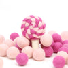 Felt Lollipop - Heavenly Pink and Dark Pink
