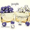 Felt Balls -  Purple Dots & Swirls