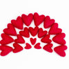 Felt Hearts - Red