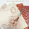 Metallic Felt Leopard Print