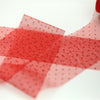 Red Glitter Dots Tulle