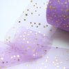 Purple Gold Star Tulle