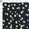 Corduroy - Black with Tan Flowers