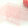 Coral Iridescent Glitter tulle