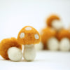 Felt Mushrooms - Saffron