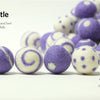 Felt Balls -  Thistle Dots & Swirls