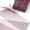 Plum Gold Star Tulle