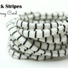 Black Stripe Jersey Cord