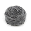 Carded Wool - Black Herringbone