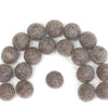 Felt Balls - Brown Tweed