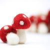 Felt Mushrooms - Red