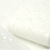 Small Iridescent Star Tulle - White