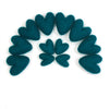 Felt Hearts - Dark Peacock