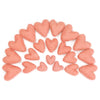 Felt Hearts - Papaya