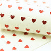 Red Hearts on White
