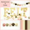 Felt Balls MIX -  Strawberries & Creme